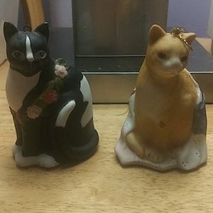 CERAMIC CAT ORNAMENTS
